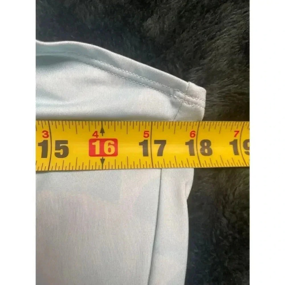 Women's Nike‎ Dri-Fit Standard Fit Sleeveless Polo Shirt - Light Blue - M - Picture 8 of 8